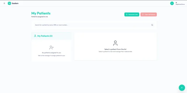 Tableau de bord de gestion des patients avec statistiques récapitulatives
